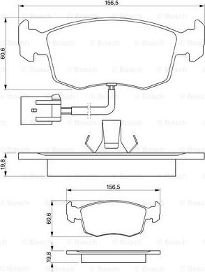 BOSCH 0 986 424 352 - Тормозные колодки, дисковые, комплект unicars.by