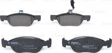 BOSCH 0 986 424 362 - Тормозные колодки, дисковые, комплект unicars.by