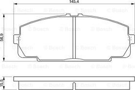 BOSCH 0 986 424 319 - Тормозные колодки, дисковые, комплект unicars.by