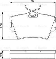 BOSCH 0 986 424 375 - Тормозные колодки, дисковые, комплект unicars.by