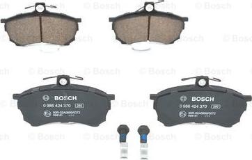 BOSCH 0 986 424 370 - Тормозные колодки, дисковые, комплект unicars.by