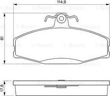 BOSCH 0 986 424 373 - Тормозные колодки, дисковые, комплект unicars.by