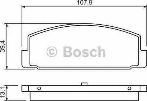 BOSCH 0 986 AB9 137 - Тормозные колодки, дисковые, комплект unicars.by