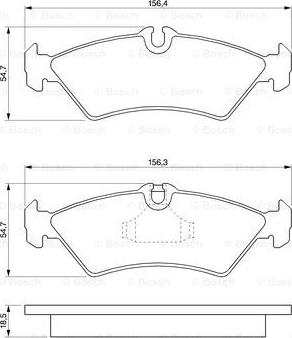 BOSCH 0 986 424 219 - Тормозные колодки, дисковые, комплект unicars.by