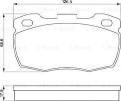 BOSCH 0 986 424 286 - Тормозные колодки, дисковые, комплект unicars.by