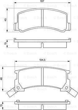 BOSCH 0 986 424 239 - Тормозные колодки, дисковые, комплект unicars.by