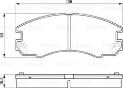 BOSCH 0 986 424 230 - Тормозные колодки, дисковые, комплект unicars.by