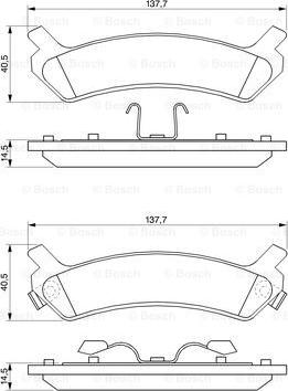 BOSCH 0 986 424 231 - Тормозные колодки, дисковые, комплект unicars.by