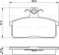 BOSCH 0 986 424 274 - Тормозные колодки, дисковые, комплект unicars.by