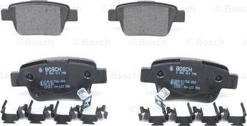 BOSCH 0 986 424 798 - Тормозные колодки, дисковые, комплект unicars.by