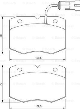 BOSCH 0 986 424 768 - Тормозные колодки, дисковые, комплект unicars.by