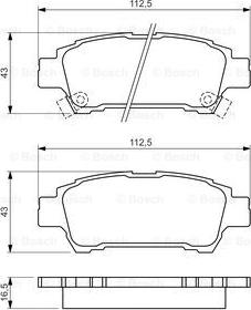 BOSCH 0 986 424 762 - Тормозные колодки, дисковые, комплект unicars.by