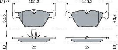 BOSCH 0 986 424 767 - Тормозные колодки, дисковые, комплект unicars.by