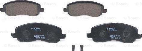 BOSCH 0 986 424 716 - Тормозные колодки, дисковые, комплект unicars.by