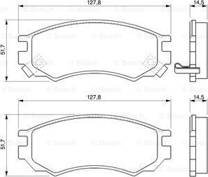 BOSCH 0 986 424 733 - Тормозные колодки, дисковые, комплект unicars.by