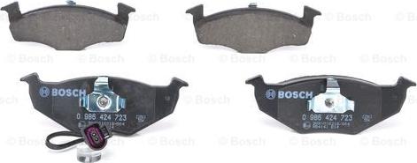 BOSCH 0 986 424 723 - Тормозные колодки, дисковые, комплект unicars.by