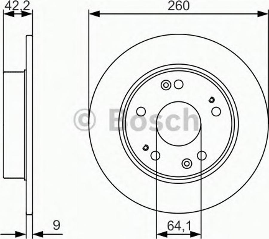 BOSCH 0 986 479 990 - Тормозной диск unicars.by