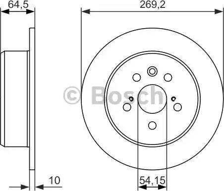 BOSCH 0 986 479 992 - Тормозной диск unicars.by