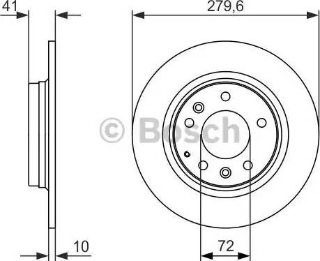 BOSCH 0 986 479 949 - Тормозной диск unicars.by