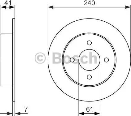 BOSCH 0 986 479 944 - Тормозной диск unicars.by