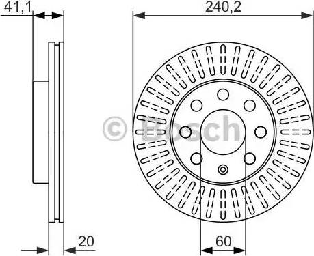 BOSCH 0 986 479 960 - Тормозной диск unicars.by