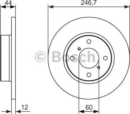 BOSCH 0 986 479 901 - Тормозной диск unicars.by