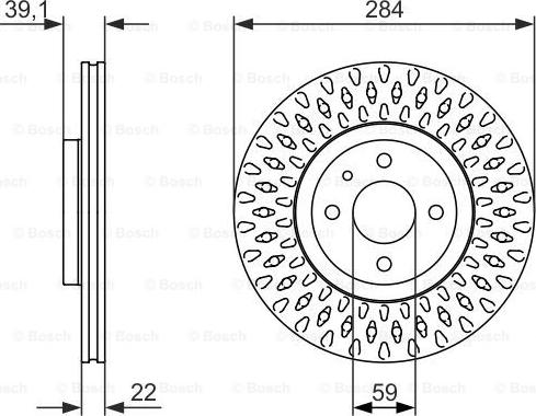 BOSCH 0 986 479 907 - Тормозной диск unicars.by