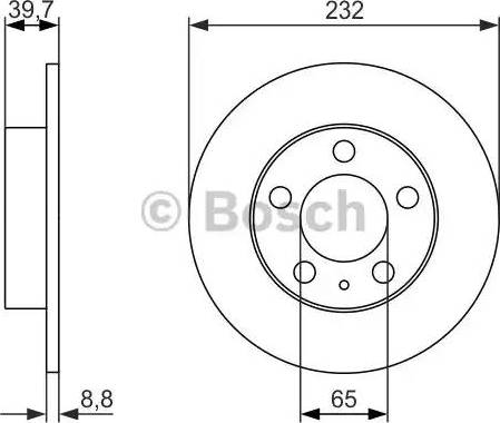 BOSCH 0 986 479 915 - Тормозной диск unicars.by