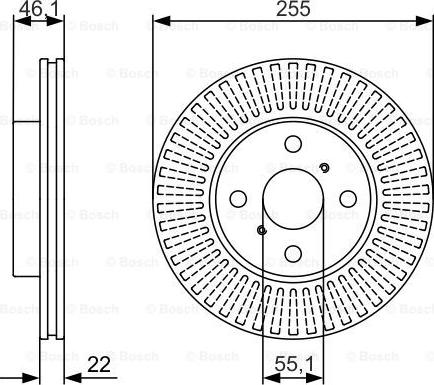 BOSCH 0 986 479 987 - Тормозной диск unicars.by