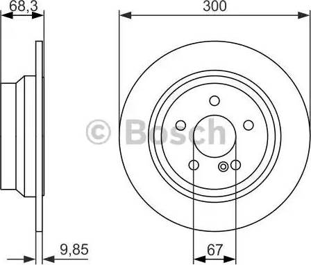 BOSCH 0 986 479 931 - Тормозной диск unicars.by