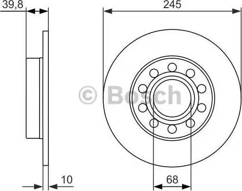 BOSCH 0 986 479 925 - Тормозной диск unicars.by