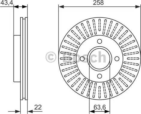 BOSCH 0 986 479 922 - Тормозной диск unicars.by