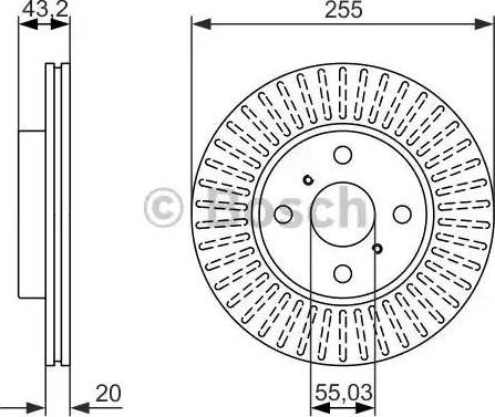 BOSCH 0 986 479 927 - Тормозной диск unicars.by