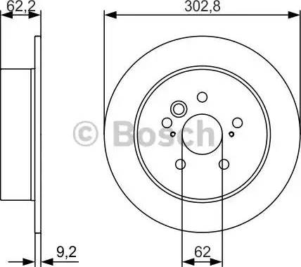 BOSCH 0 986 479 978 - Тормозной диск unicars.by