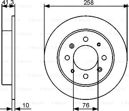 BOSCH 0 986 479 462 - Тормозной диск unicars.by