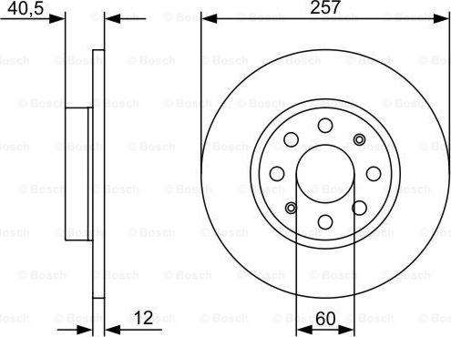 BOSCH 0 986 479 402 - Тормозной диск unicars.by