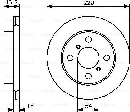 BOSCH 0 986 479 417 - Тормозной диск unicars.by