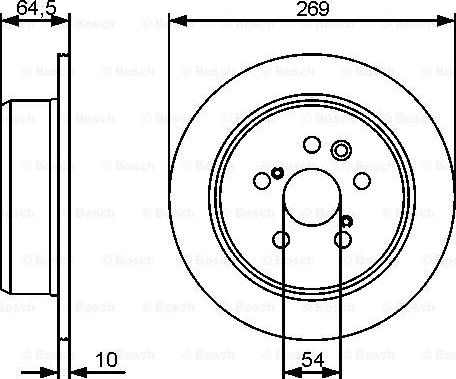 BOSCH 0 986 479 483 - Тормозной диск unicars.by