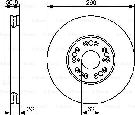 BOSCH 0 986 479 429 - Тормозной диск unicars.by