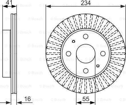 BOSCH 0 986 479 C18 - Тормозной диск unicars.by