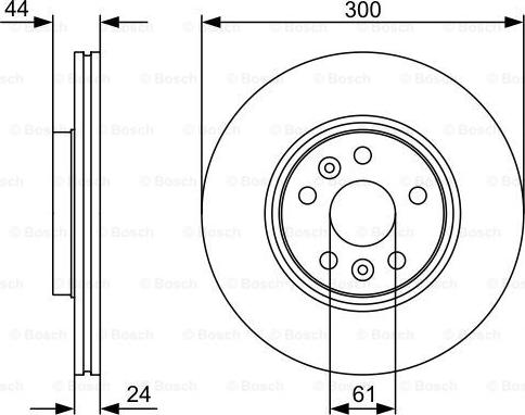 BOSCH 0 986 479 554 - Тормозной диск unicars.by