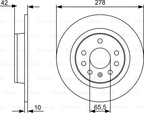 BOSCH 0 986 479 515 - Тормозной диск unicars.by