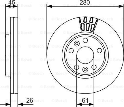 BOSCH 0 986 479 576 - Тормозной диск unicars.by