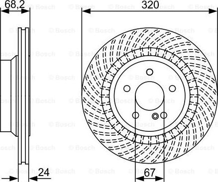 BOSCH 0 986 479 654 - Тормозной диск unicars.by