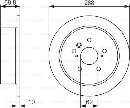 BOSCH 0 986 479 614 - Тормозной диск unicars.by