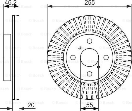 BOSCH 0 986 479 616 - Тормозной диск unicars.by