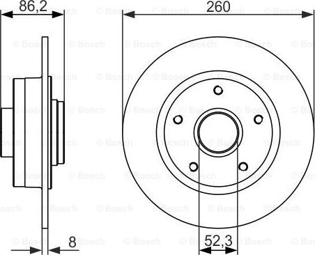 BOSCH 0 986 479 684 - Тормозной диск unicars.by