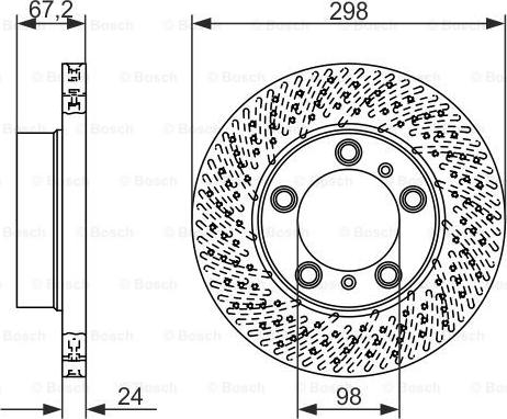 BOSCH 0 986 479 674 - Тормозной диск unicars.by