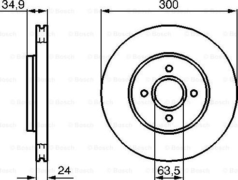 BOSCH 0 986 479 048 - Тормозной диск unicars.by