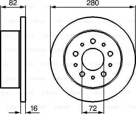 BOSCH 0 986 479 B63 - Тормозной диск unicars.by